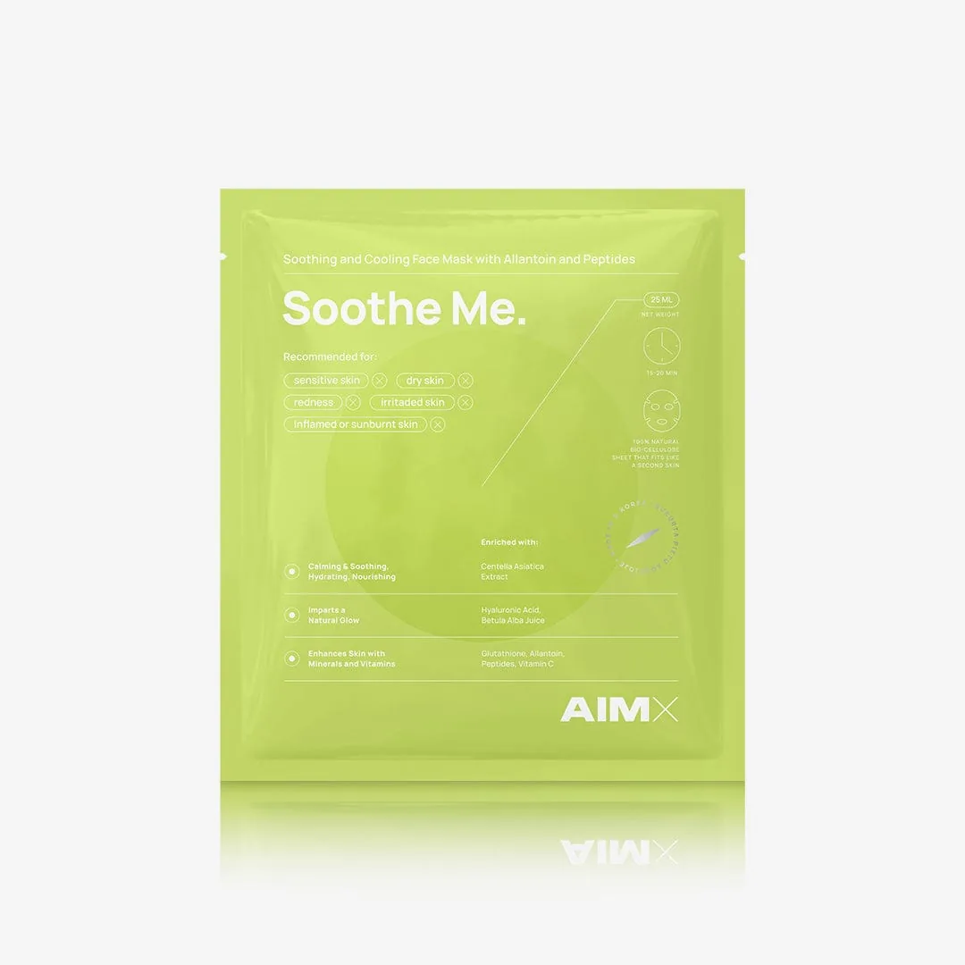 AIMX Soothe Me raminamoji veido kaukė su peptidais, 25 ml × 5