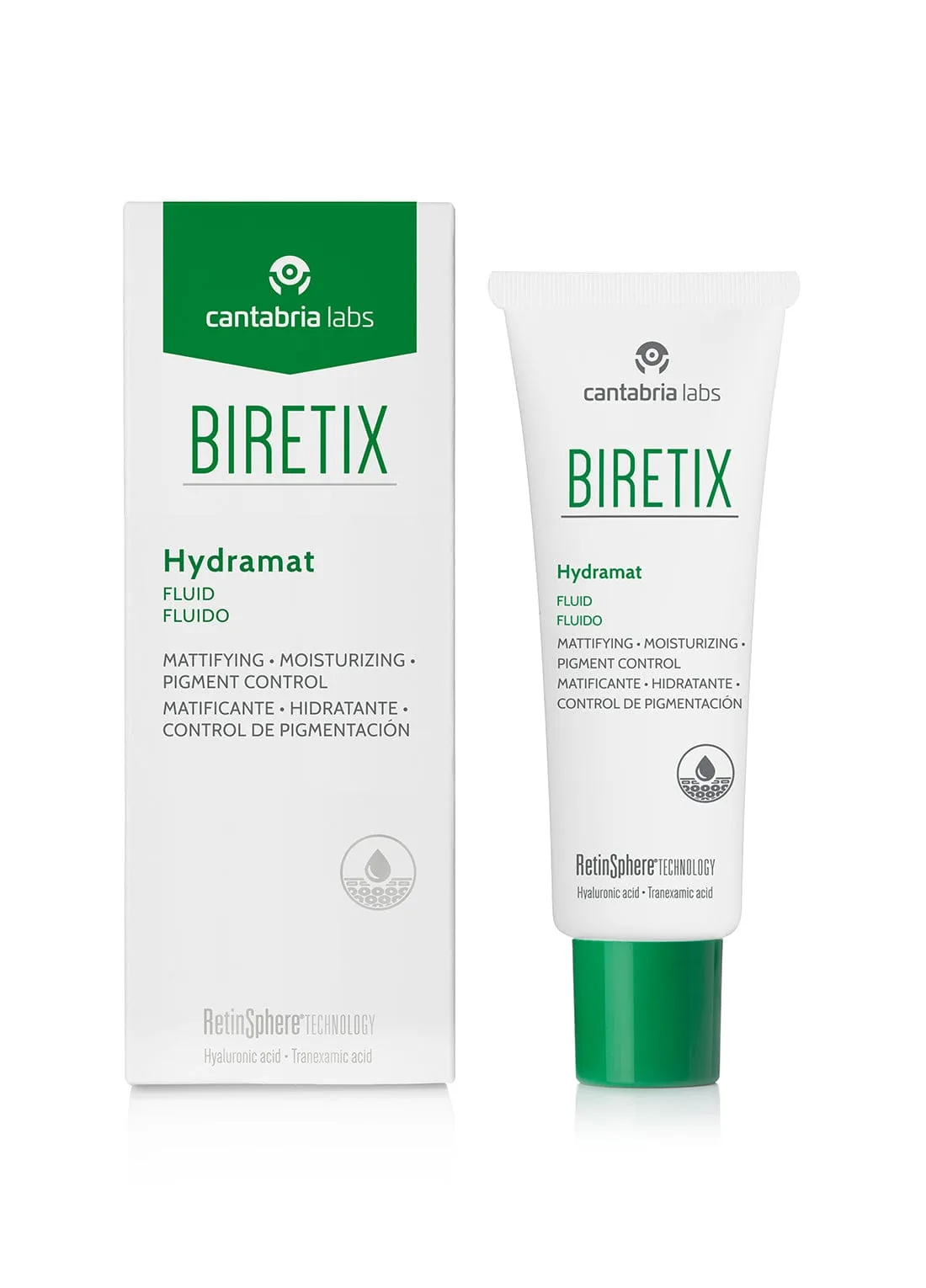 BIRETIX Hydramat Day SPF30 fluidas