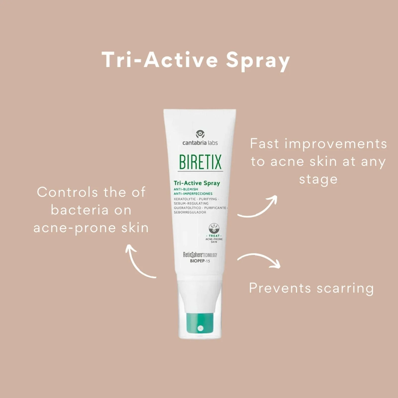 BIRETIX Tri-Active kūno purškiklis – papildoma produkto nuotrauka 3