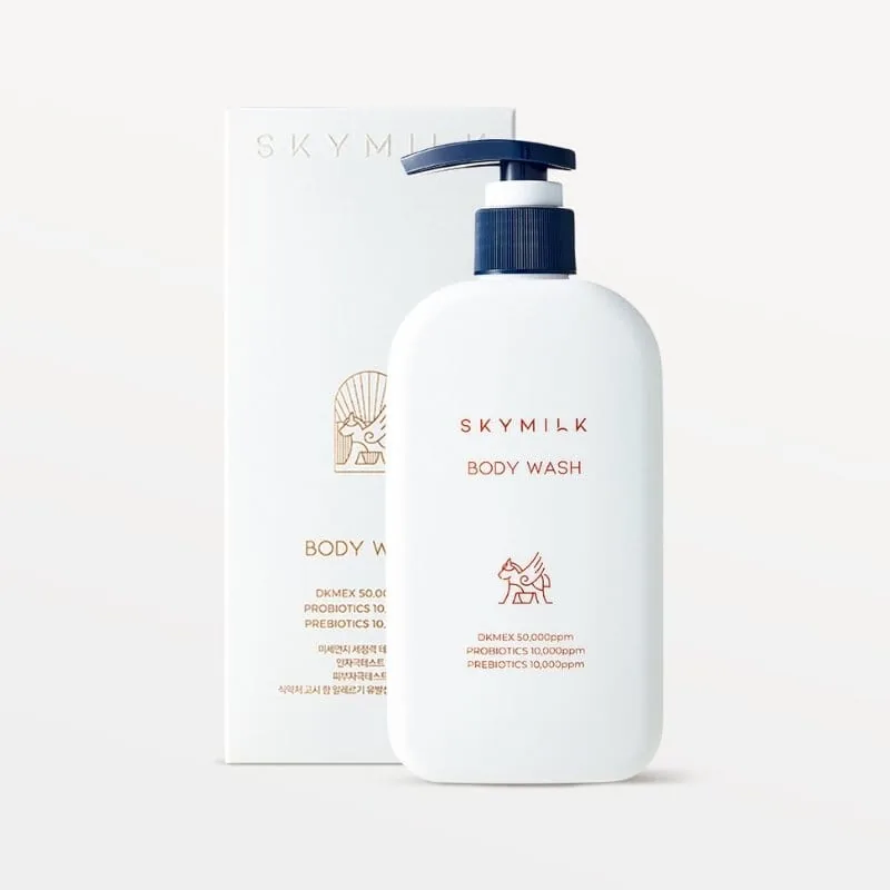SKYMILK Prebiotics & Postbiotics Body Wash kūno prausiklis, 300 ml